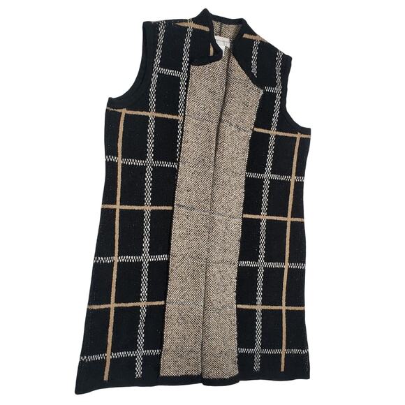 Christopher & Banks Sleeveless Tunic Cardigan S Multicolor Knit Sweater Vest - Picture 1 of 9